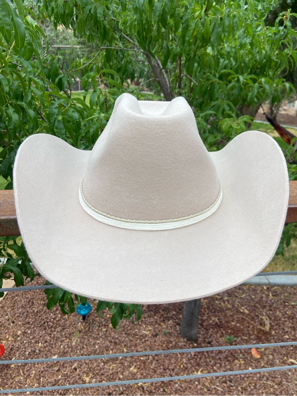 Made by Minga Kiki Wool Cowboy Hat in Taupe size Large